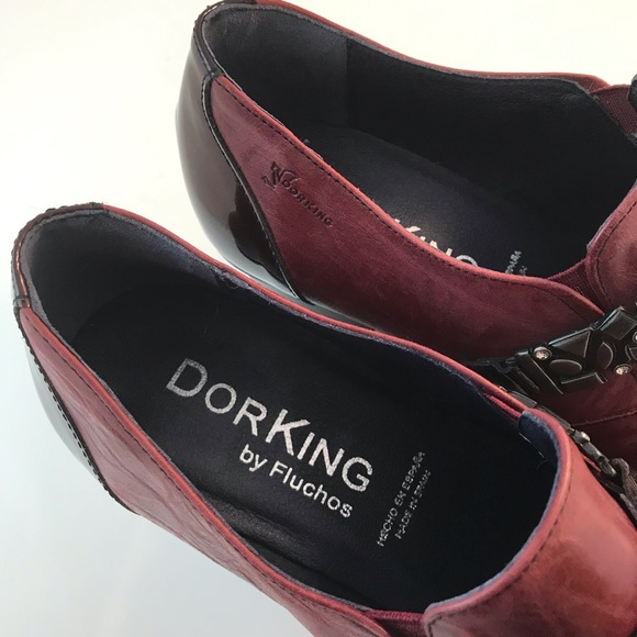 Beautiful Dorking Tirana Slip on Shoe. Size 37 Burgandy - Picture 6 of 11